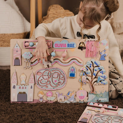 Safari Busy Board – Montessori Sensory Toy for Curious Toddlers
