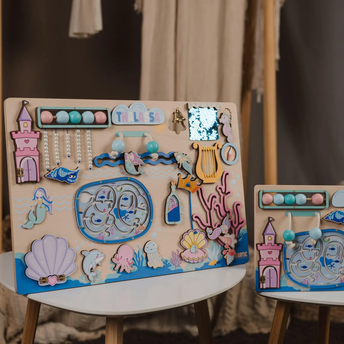 Safari Busy Board – Montessori Sensory Toy for Curious Toddlers
