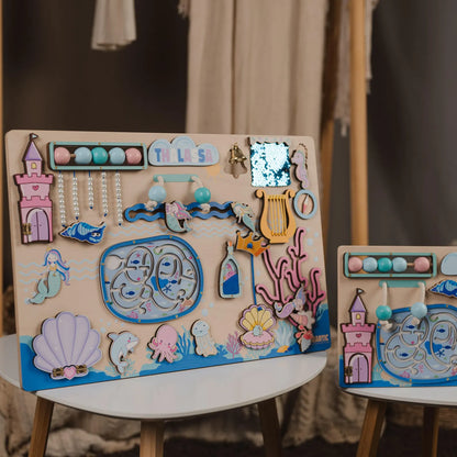 Safari Busy Board – Montessori Sensory Toy for Curious Toddlers